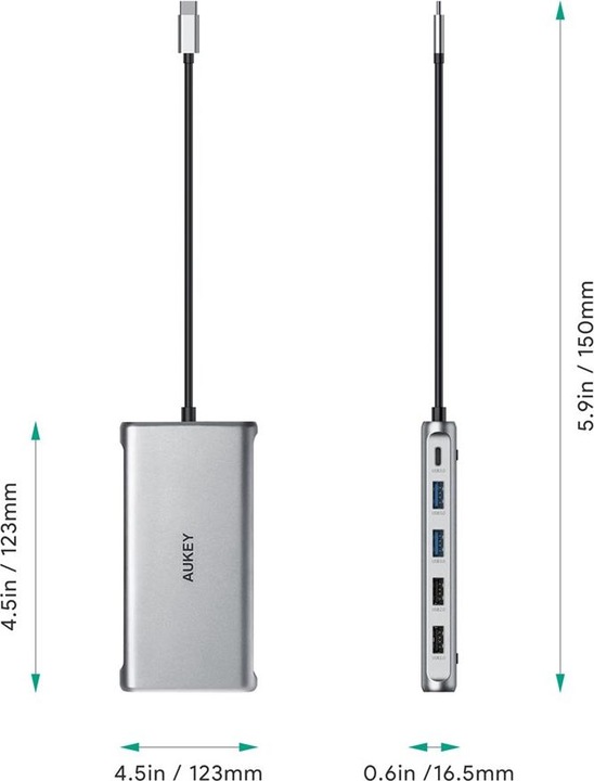 Immagine prodotto Aukey CB-C78 (USB-C, 12 Porti)