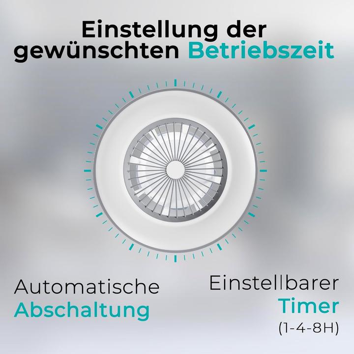 Produktbild Noaton Deckenventilator Vega mit LED-Beleuchtung & Lautsprecher (45 dB)