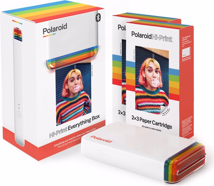 Actual product image Polaroid Hi-Print 2x3 Printer Everthing box