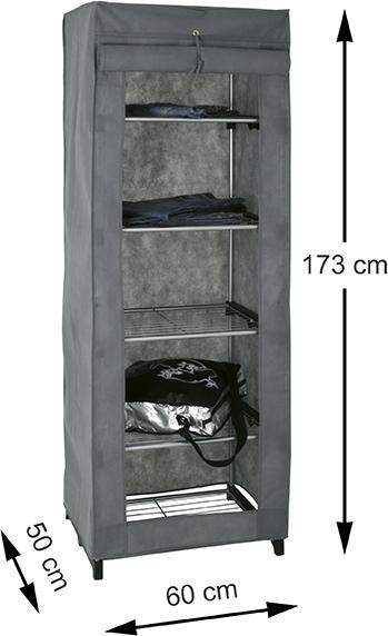 Produktbild HAKU Möbel Stoffschrank (60 x 50 x 173 cm)