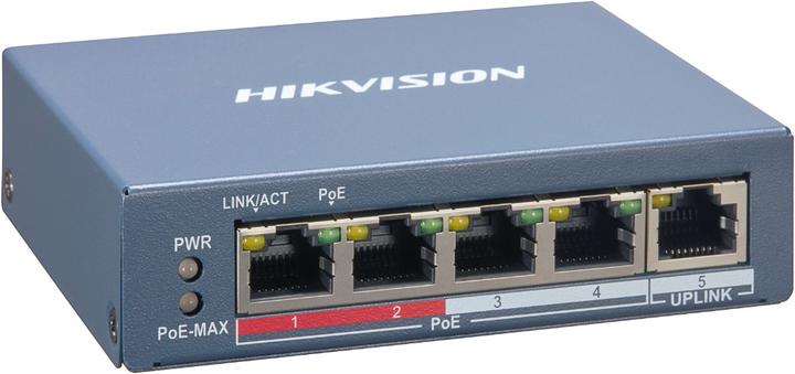 Actual product image Hikvision DS-3E1105P-EI Network Switch Fast Ethernet (10/100) Power over Ethernet (PoE) (5 ports)