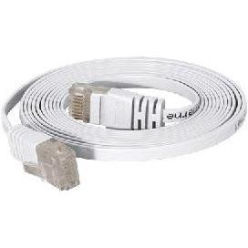 Thumbnail - Tecline Patchkabel Cat.6 U/UTP, ungeschirmt, flach, weiss, 5.0m superflaches Patchkabel z.B. für die Verlegu (U/UTP, CAT...