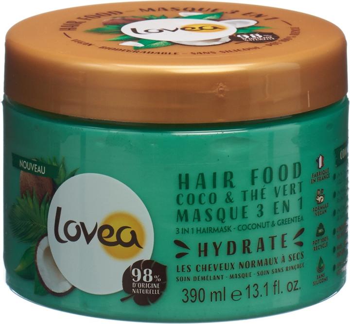 Immagine prodotto Lovea Maschera alimentare per capelli 3 in 1 Tè verde e cocco (390 ml)