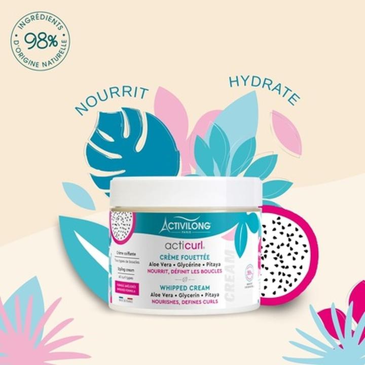 Actual product image Activilong Acticurl Whipped Cream Curl Cream with Aloe Vera and Glycerin 300ml (Hair paste, 300 ml)