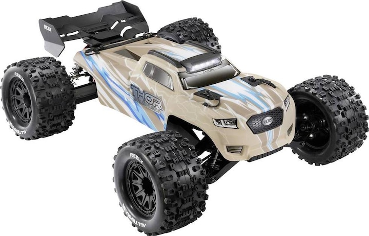 Actual product image Reely Thor chalk grey brushless 1:10 RC model car electric monster truck all-wheel drive (4WD) 100% Rt (RTR Ready-to-Run)