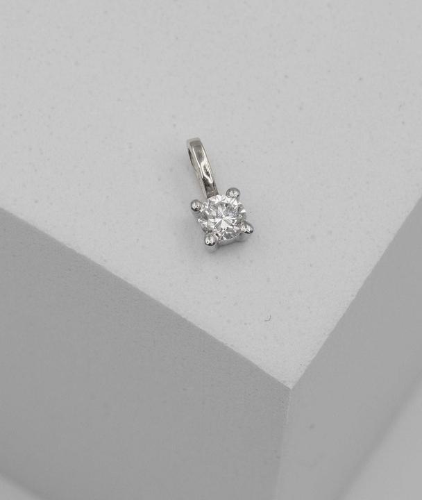 Image du produit Muau Pendentif monture 4 poignées (Or blanc 750 H SI 0. 10ct.)