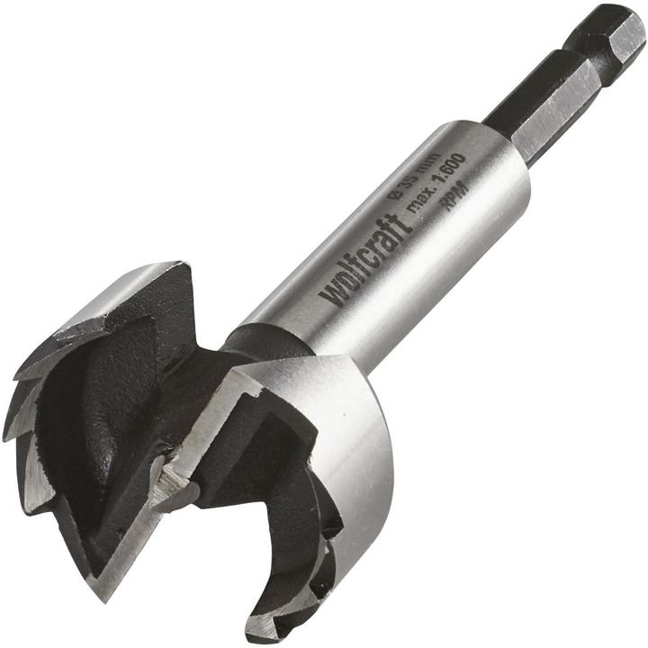 Produktbild wolfcraft 1 Forstnerbohrer Schaft 6-kant ø35x90mm (35 Millimeter)