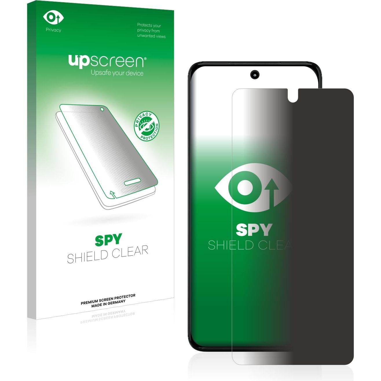 upscreen Spy Shield Blickschutzfolie (1 Stück, Motorola Moto G82 5G), Smartphone Schutzfolie, Blau
