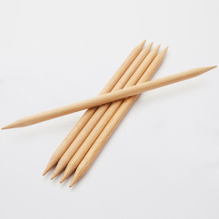 Actual product image Knitpro Needle set sock needles Basix Birch / 5 pieces