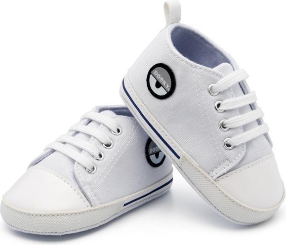 Dooky Scarpe da bambino + scatola di salviette umidificate, bianco (18)