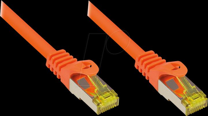 Produktbild Good Connections RJ45 Patchkabel mitCat.7 Rohkabel und Rastnasenschutz (RNS®), S/FTP, PiMF, halogenfrei, 600MHz, OFC (S/FTP, CAT7, 0.25 m)