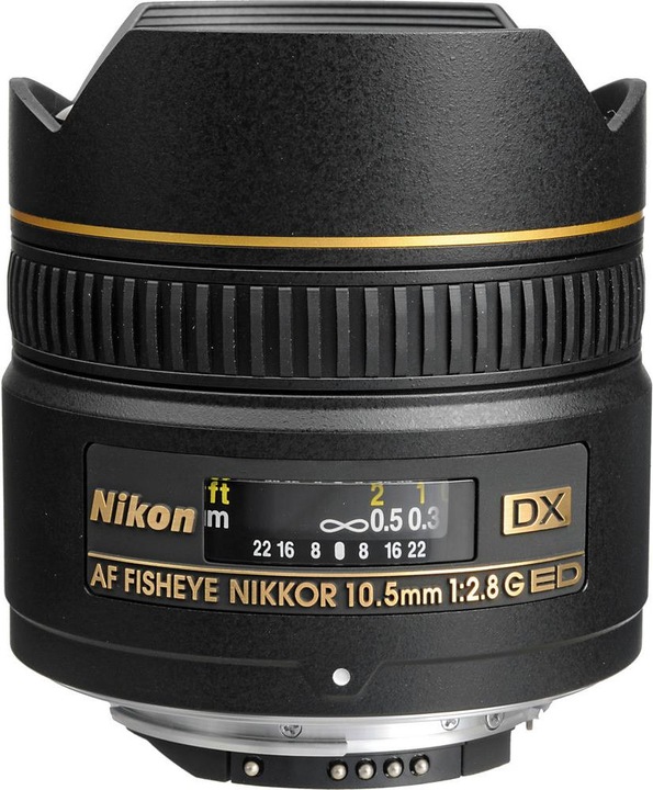 Produktbild Nikon AF DX Fisheye- 10.5mm, f/2.8 G ED - (EU) (Nikon DX, APS-C / DX)