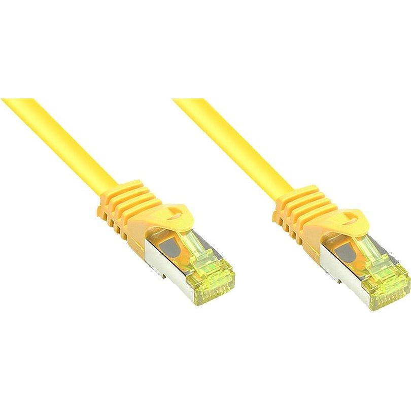 Good Connections RJ45 Patchkabel mitCat.7 Rohkabel und Rastnasenschutz (RNS), S/FTP, PiMF, halogenfrei, 600MHz, OFC (S/F...