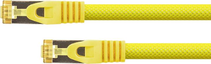 Actual product image Python ® Series RJ45 patch cable withCat.7 raw cable, snap-in nose protection (RNS®) and nylon braiding (S/FTP, CAT7, 10 m)