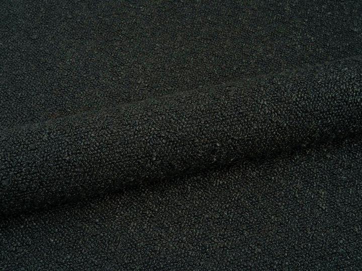 Actual product image Micadoni Boucle Storage Bed with Headboard, "Ovalo", Black, 234x270x96 Made in Europe (180 x 200 cm)