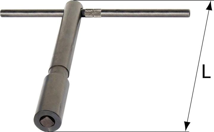 Actual product image Röhm Safety spanner for lathe chuck 250 mm square 12 x 250 mm