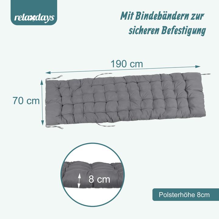 Immagine prodotto Relaxdays cuscino (190 x 70 cm)