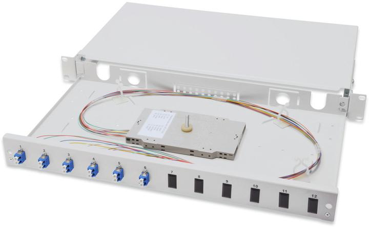 Produktbild Digitus LWL Spleissbox, bestückt, LC, OS2 (S/UTP, CAT7, 0.28 m)