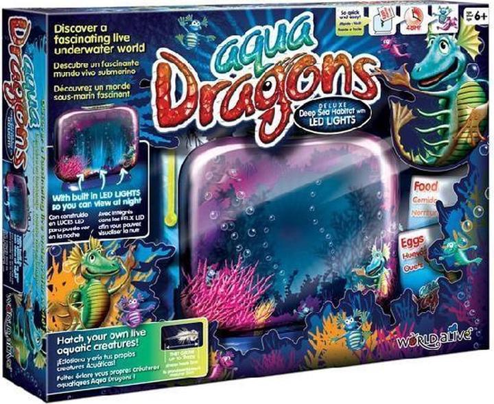 Actual product image Aqua Dragons 4003 Underwater World, Deluxe Deep Sea Aquarium with LED Lights, in Box Kit Packaging B