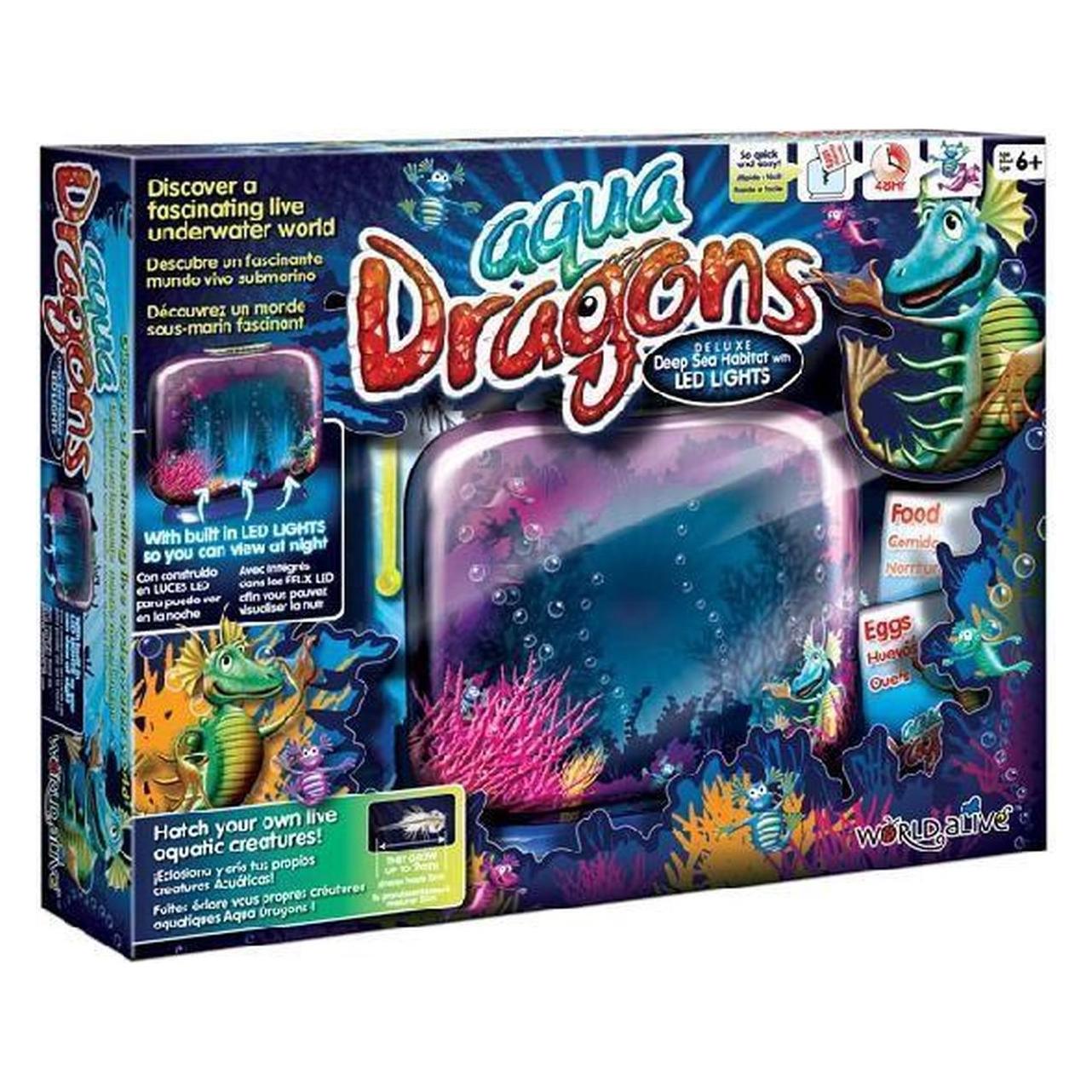 Aqua Dragons Mehrfarbig 4003 Unterwasserwelt, Deluxe-Tiefsee-Aquarium Mit Led-Leuchten, In Box-Kit-Verpackung B - Image 1