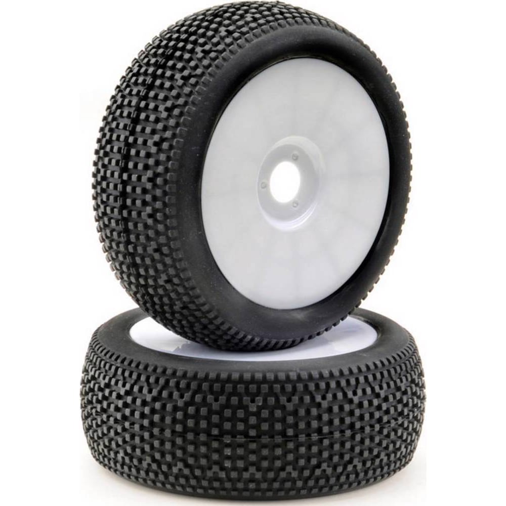 Absima 1:8 Buggy Kompletträder Minipin Disk Weiss 1 Paar