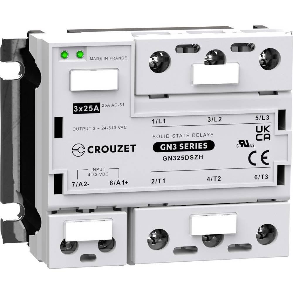 Crouzet Halbleiterrelais GN325DSZH SSR GN3 Last-Strom (max.): 25 A Schaltspannung (max.): 510 V/AC Spezielle, Relais