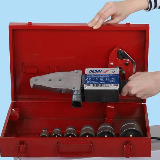 Actual product image Dedra Welding machine for pipes and plastic connectors 800/1500W DED7515 (450 mm)