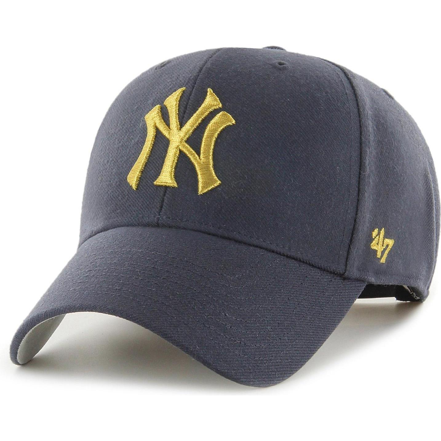 47 Brand, Herren, Cap, MLB Metallic New York Yankees, Blau