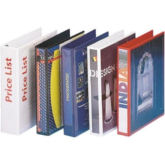 Leitz, Ordner, Esselte Präsentations-Ringbuch Standard, A4 Überbreite, weiss 4 D-Ring-Mechanik, Rückenbreite: 65 mm (A4,...