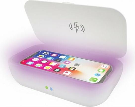 Actual product image KSIX UV Light Box Sterilizer With 10W Wireless Charger