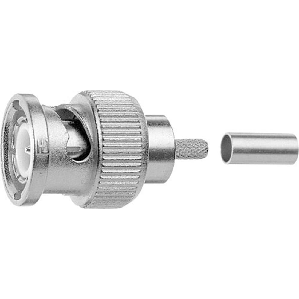 Telegärtner BNC-Kabelstecker Crimp 75 Ohm, crimp/crimp, crimp/crimp HDTV = 28 dB / 3 GHz, Professional, 1.2L/4.8 (Antenn...