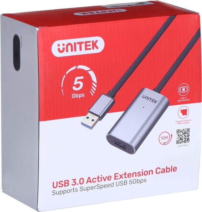 Produktbild Unitek Y-3005 USB Kabel USB 3.2 Gen 1 (3.1 Gen 1) USB A (10 m, USB 3.2 Gen 1)