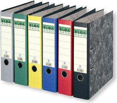 Immagine prodotto Elba Cartella rado cloud marble, larghezza dorso: 80 mm, blu DIN A4, copertina interna carta / esterna (A4, 80 mm, 1 pz.)