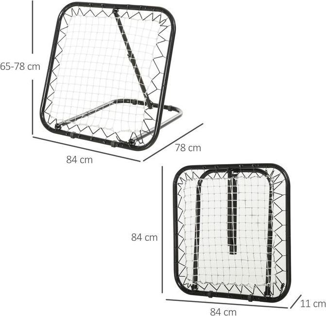 Actual product image Swisshandel24 Football rebounder foldable kickback goal rebound wall net for baseball basketball Adjustable in 5