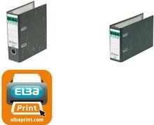 Image du produit Elba Chemise rado DIN A5 haute, largeur du dos : 75 mm, couverture noire recouverte de papier marbré (A5, 75 mm, 1 pcs)