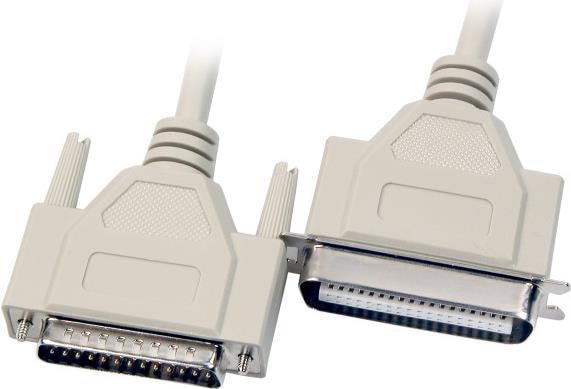 Actual product image EFB Elektronik Printer cable bi-directional 1.8m DSub 25pin male / Centronics 36pin male twisted pair cable, g (1.80 m)