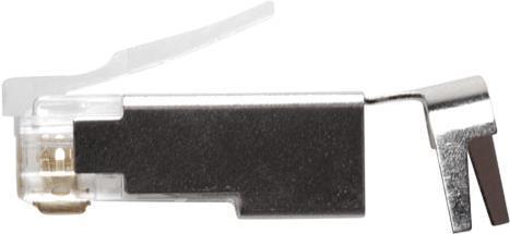 Produktbild ACT RJ45 (8P/8C) CAT6A shielded modulaire connector for round cable with solid or standed conductors. Su