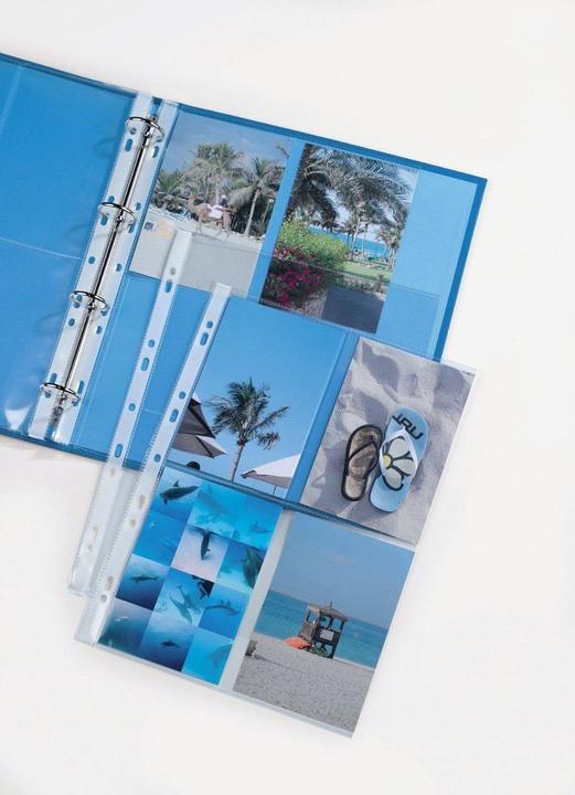 Actual product image Elba Photo sleeves for 8 photos 100 x 150 mm, format: DIN A4 made of PP 0.8 mm, universal perforation (A4, 1 x)
