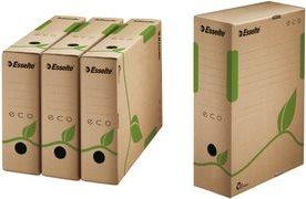 Actual product image Dymo Esselte archive box ECO, DIN A4, brown (W)80 mm made of 100% recycled cardboard, 100% recyclable (A4)