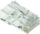 Produktbild ACT RJ45 (8P/8C) CAT6 easyconnect unshielded modulaire connector for round cable with solid or stranded