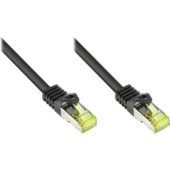 Good Connections RJ45 Patchkabel mitCat.7 Rohkabel und Rastnasenschutz (RNS), S/FTP, PiMF, halogenfrei, 600MHz, OFC (S/F...