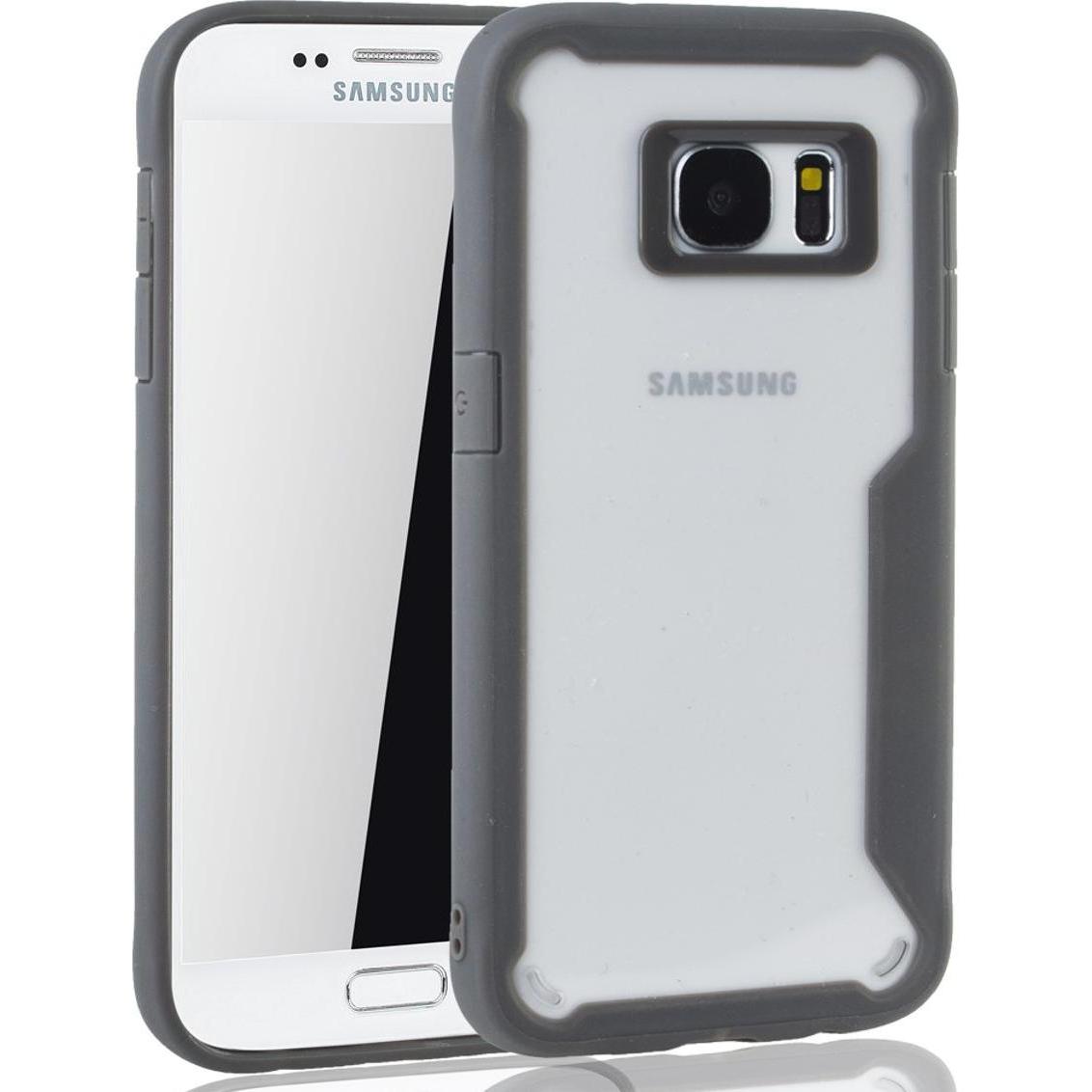 Thumbnail - König Design Handyhülle für Samsung Galaxy S7 Schutzcase Backcover Bumper Etuis Rahmen Grau (Samsung Galaxy S7), Smartph...