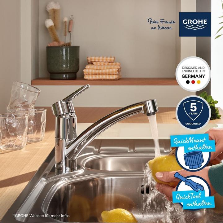 Produktbild Grohe Kchenarmatur mit Einhebelmischer Start Eco chrom glnzend 31685000