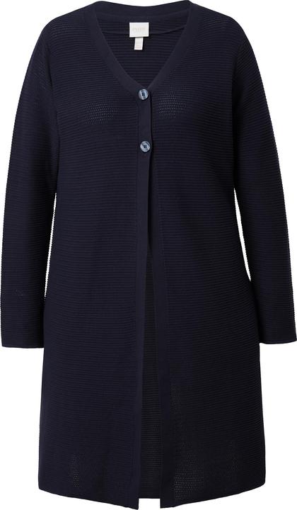 Immagine prodotto Ulla Popken Cardigan di cotone biologico con scollo a V e maniche lunghe (58)