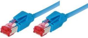 Productafbeelding Tecline Patchkabel S/FTP, PiMF, Cat 6, blauw, 7,5 m Halogeenvrij, met Leoni-kabel en Hirose-stekkers TM21 (S/FTP, CAT6, 7.50 m)