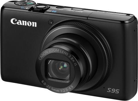 Canon Powershot S95, 10 MP, zoom 3,8x, filmati HD, nero (1/1.7 ")