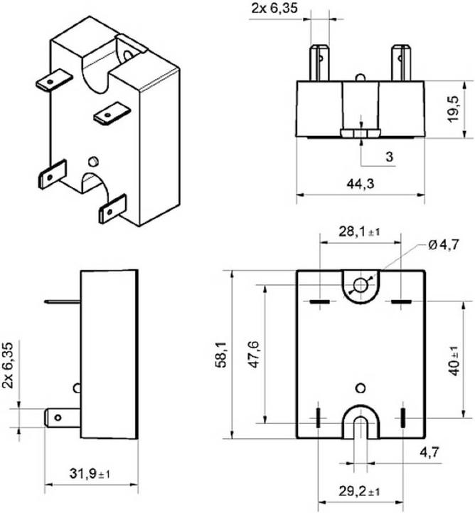 Produktbild Crouzet Halbleiterrelais 84134017N SSR GNF Last-Strom (max.): 25 A Schaltspannung (max.): 280 V/AC Spezielle