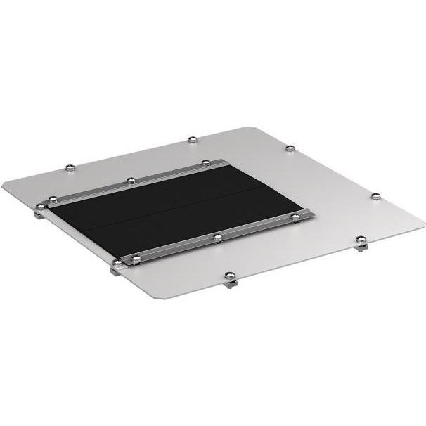 EFB Elektronik Modul mit Bürstendurchlass, Öffnung A, RAL9005, für Schrankserie PRO, Moduleinsatz fü, Serverschrank Zube...