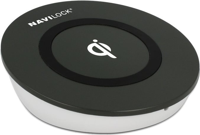 Produktbild Navilock Mobile Qi kabellose Ladestation Kompatible Qi-fähige Geräte: iPhone 8, 8 Plus, X Google Nexus 4, Nex (5 W)