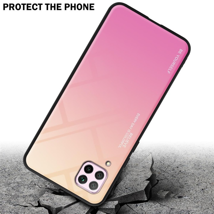 Actual product image Cadorabo TPU 2 colors glass cover (Huawei Nova 7i, Huawei P40 Lite)